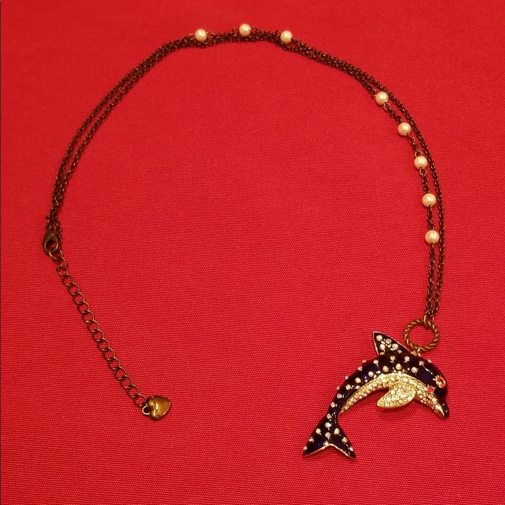 Betsey Johnson Dolphin Necklace